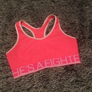 Under Armour neon pink sports bra small